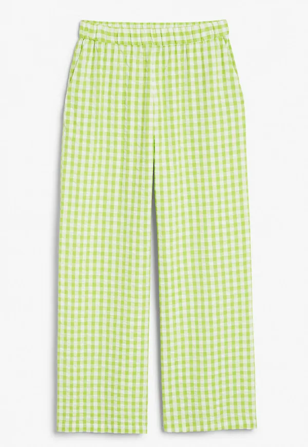 Seersucker trousers - White