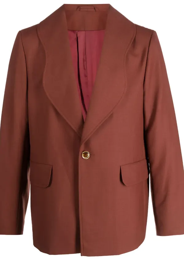 Séfr enkelknäppt blazer - Orange