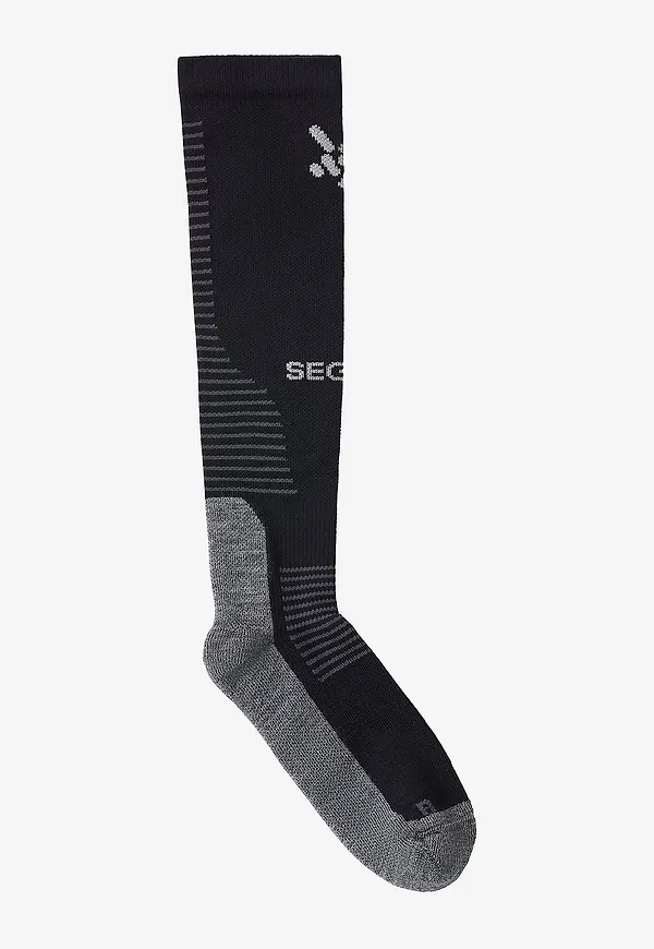 Seger - Knästrumpor Advanced Wool Compression - Svart