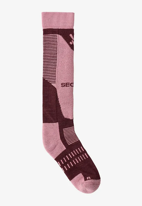Seger - Skidstrumpor Core Wool - Rosa