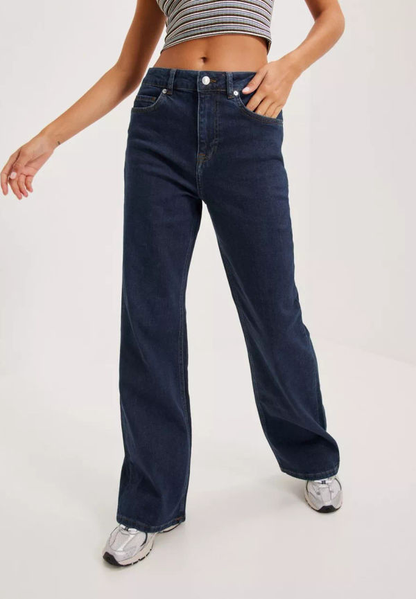 Selected Femme - Bootcut jeans - Dark Blue Denim - Slfbrigitte Hw Dark Blue Bootcut Je - Jeans