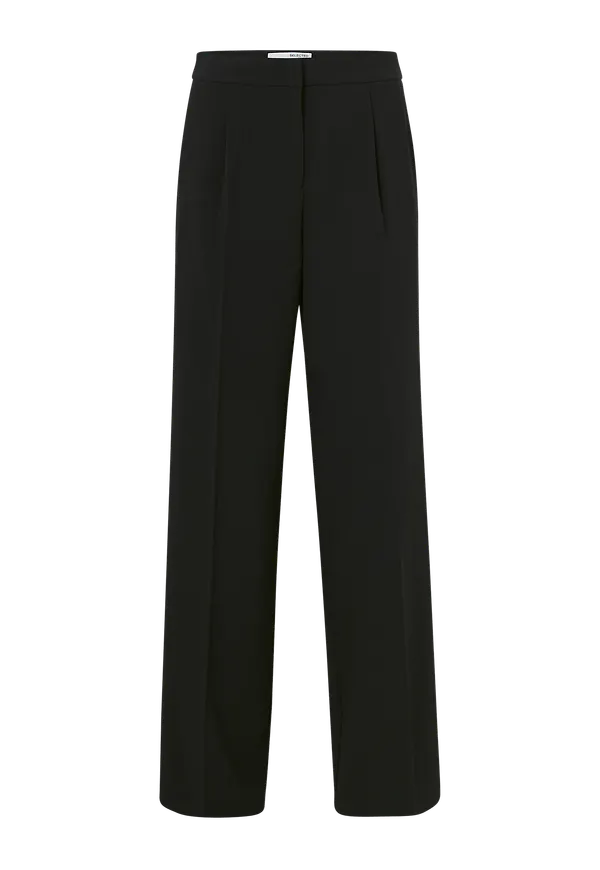 Selected FEMME - Byxor slfTinni MW Wide Pant - Svart