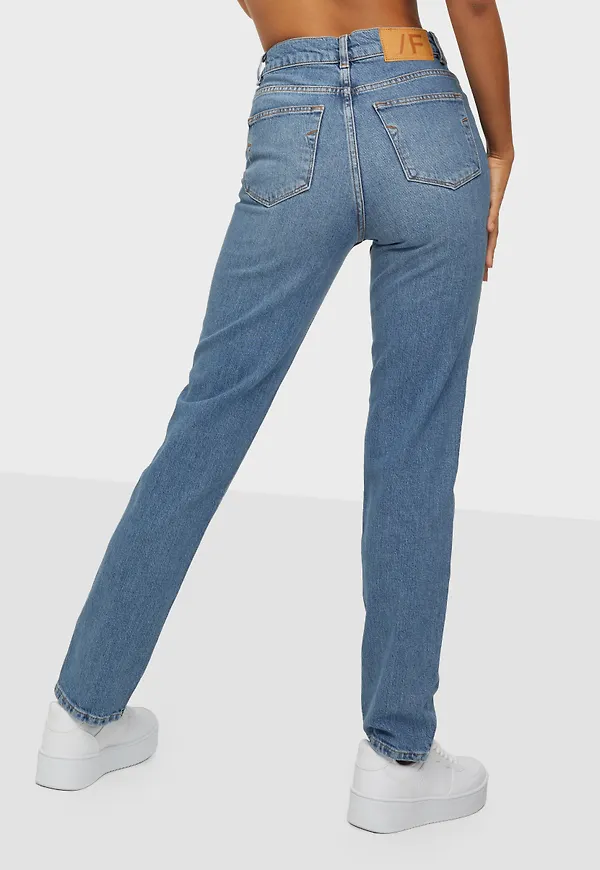 Selected Femme - High waisted jeans - Slfamy Hw Slim Chambly Blu Jeans U - Jeans