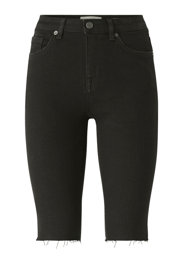 Selected FEMME - Jeansshorts slfIda MX Skinny Black Shorts W - Svart