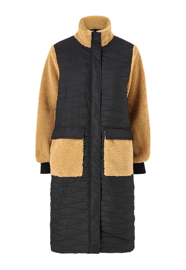 Selected FEMME - Kappa slfPolly Coat W - Svart