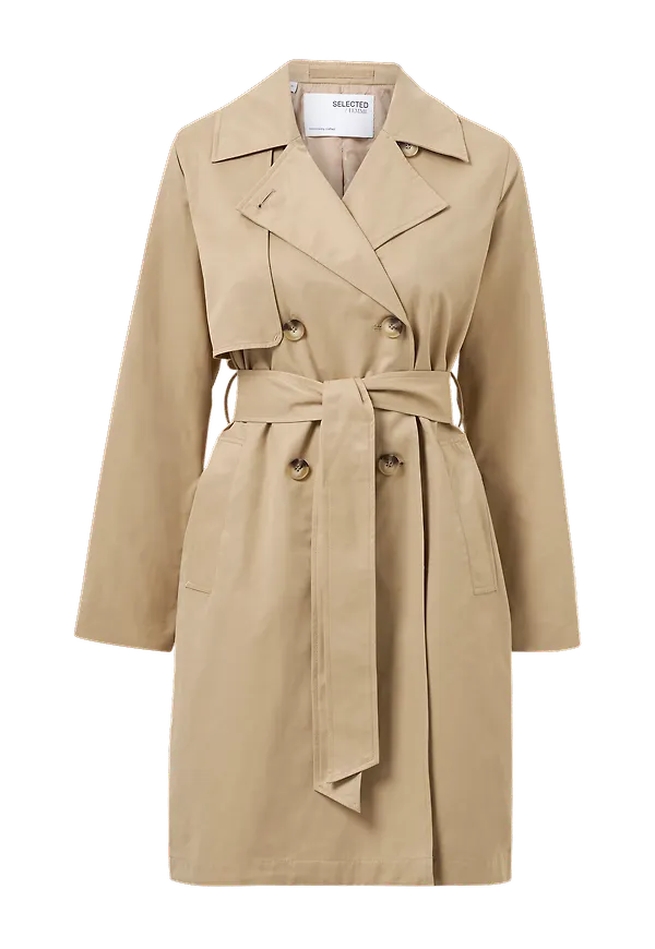 Selected FEMME - Kappa slfWeka Trenchcoat - Beige