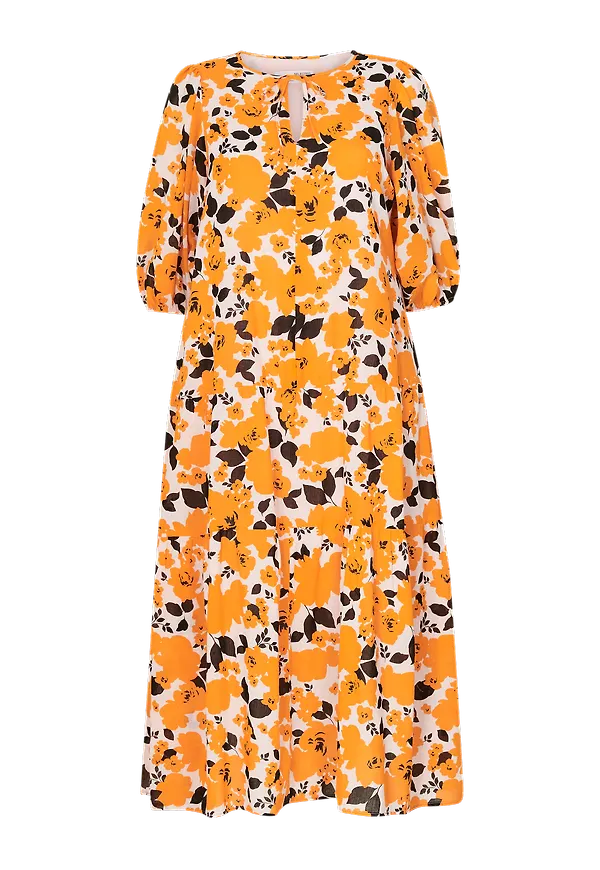 Selected FEMME - Maxiklänning slfEunice 3/4 Maxi Dress Curve - Rosa