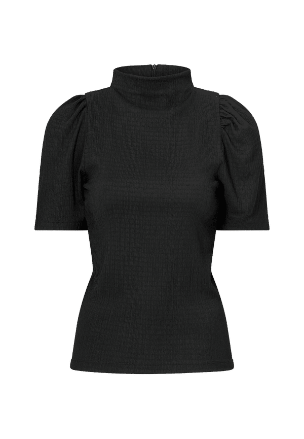 Selected FEMME - Topp slfMinna 2/4 T-neck Top - Svart