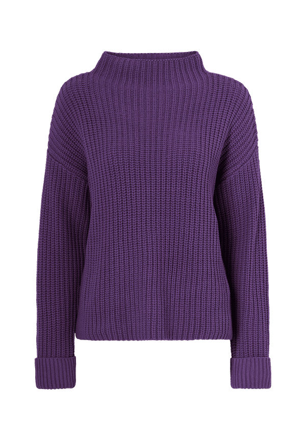 Selected FEMME - Tröja slfSelma LS Knit T-neck - Röd