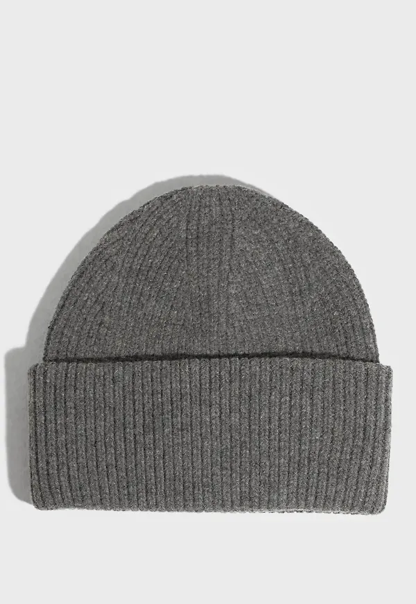 Selected Femme - Grå - Slfmary Knit Beanie
