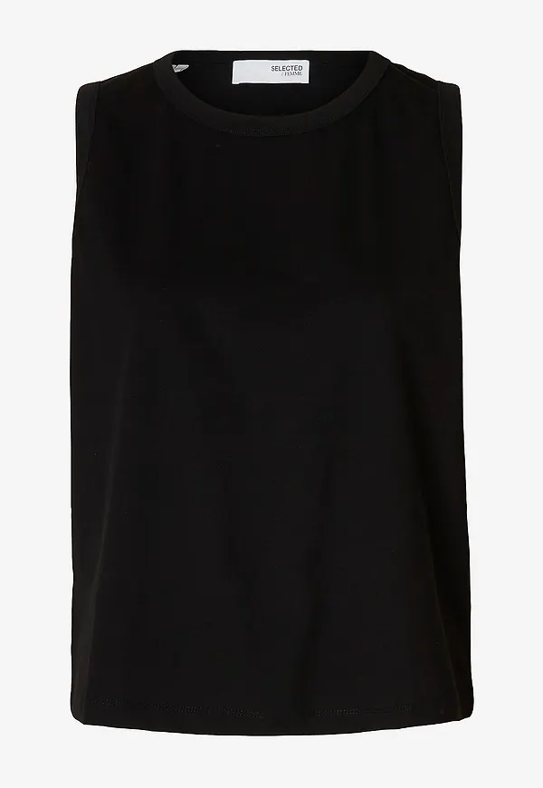 Selected Women - Linne slfEssential SL Boxy - Svart