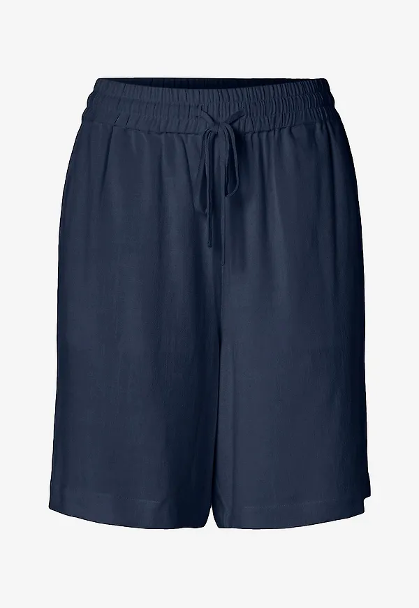 Selected Women - Shorts slfViva MW - Blå