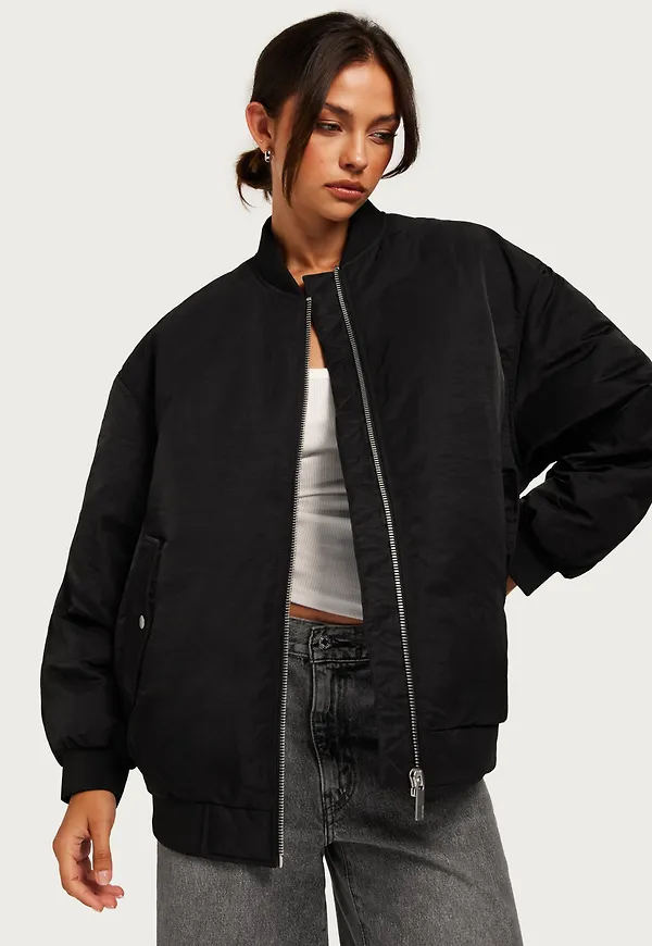 Selected Femme - Svart - Slfberete Redown Bomber Jacket