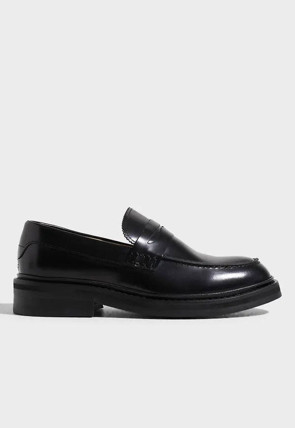 Selected Femme - Svart - Slfcamille Polido Penny Loafer