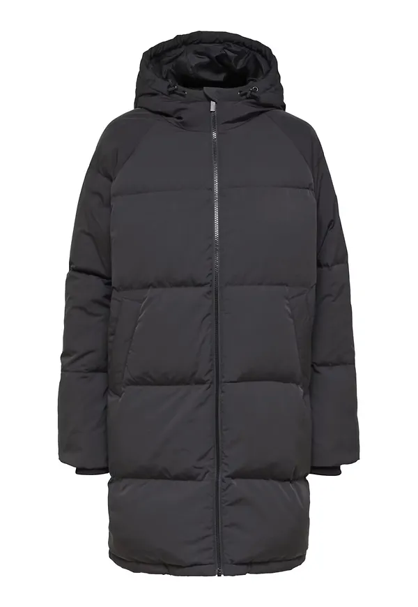 Selected Femme Curve Vinterkappa svart