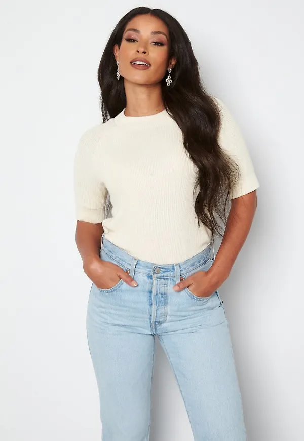 SELECTED FEMME Elinna SS Knit Top Birch L