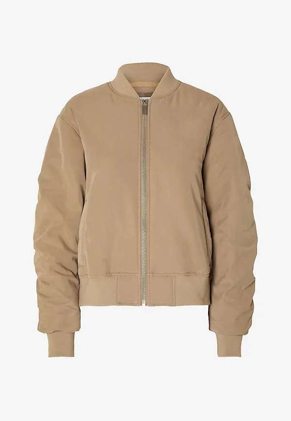 Selected Women - Jacka slfNetra Bomber Jacket - Beige