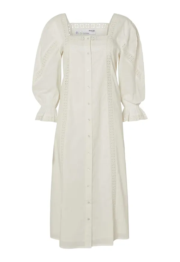 SELECTED FEMME Klänning 'SELIA' naturvit