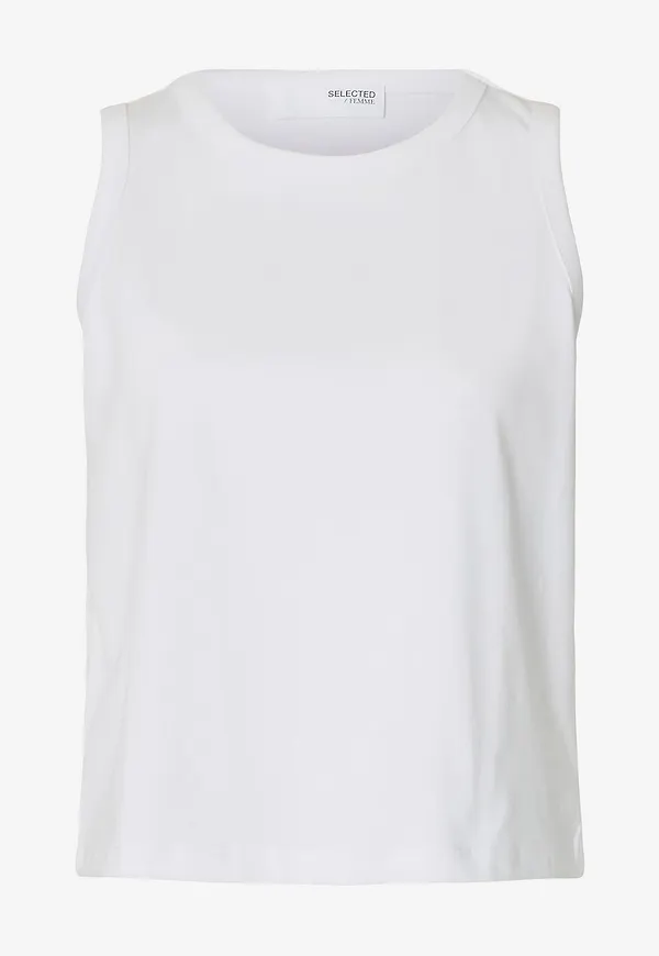 Selected FEMME - Linne slfEssential SL Boxy - Vit
