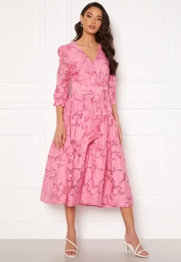 SELECTED FEMME Slfsadie 3/4 Midi Dress Pink 34