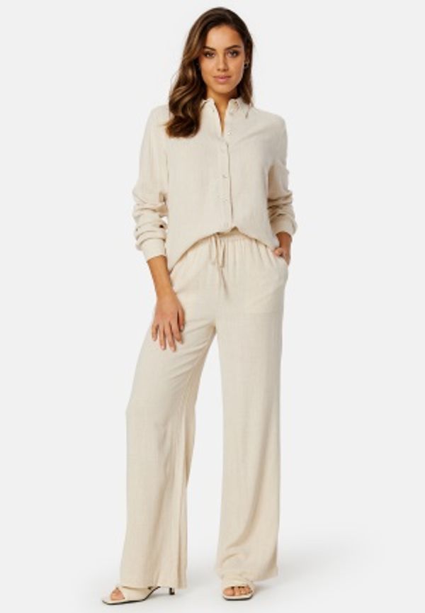 SELECTED FEMME Viva-Gulia Long Linen Pant Sandshell 36