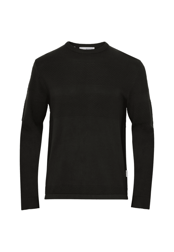 Selected HOMME - Tröja slhMaine LS Knit Crew Neck W Noos - Svart - XL