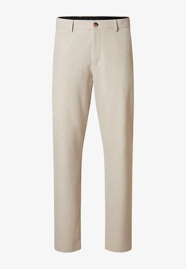 Selected Men - Byxor slhSlim-Robert Flex 175 Pants - Beige