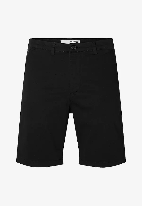 Selected Men - Chinoshorts slhSlim-Miles Flex Shorts - Svart