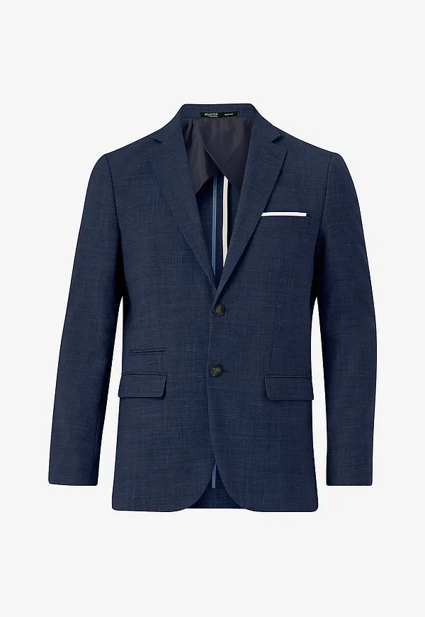 Selected Men - Kavaj slhSlim-Oasis Linen Blz B Noos - Blå