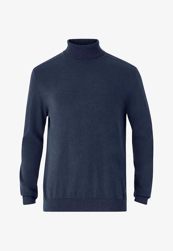 Selected Men - Polotröja slhBerg Roll Neck - Blå