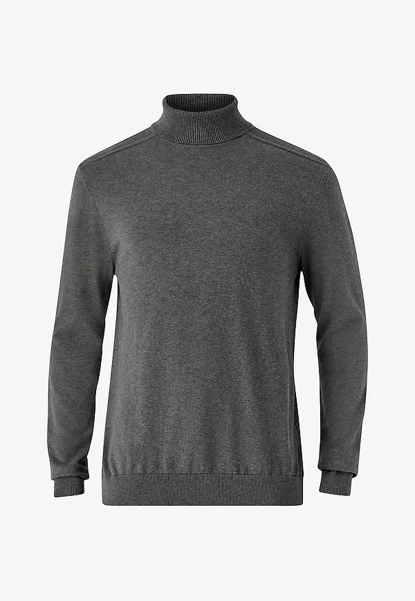 Selected Men - Polotröja slhBerg Roll Neck - Grå