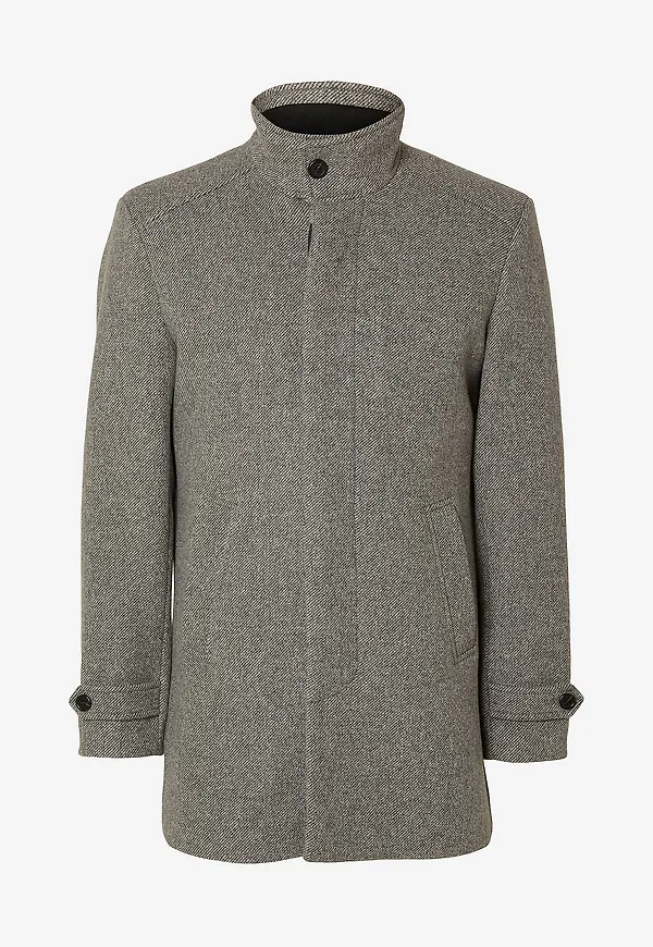 Selected HOMME - Rock slhNew Reuben Coat - Grå