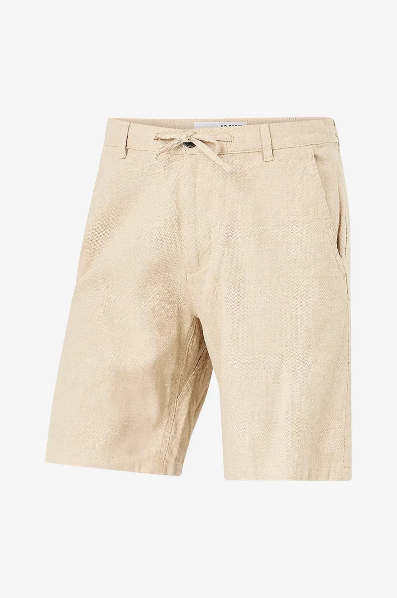 Selected Men - Shorts slhComfort-Brody Linen Shorts - Brun