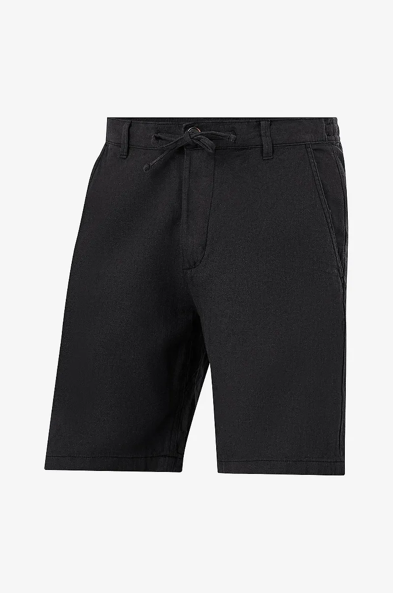 Selected Men - Shorts slhComfort-Brody Linen Shorts - Svart
