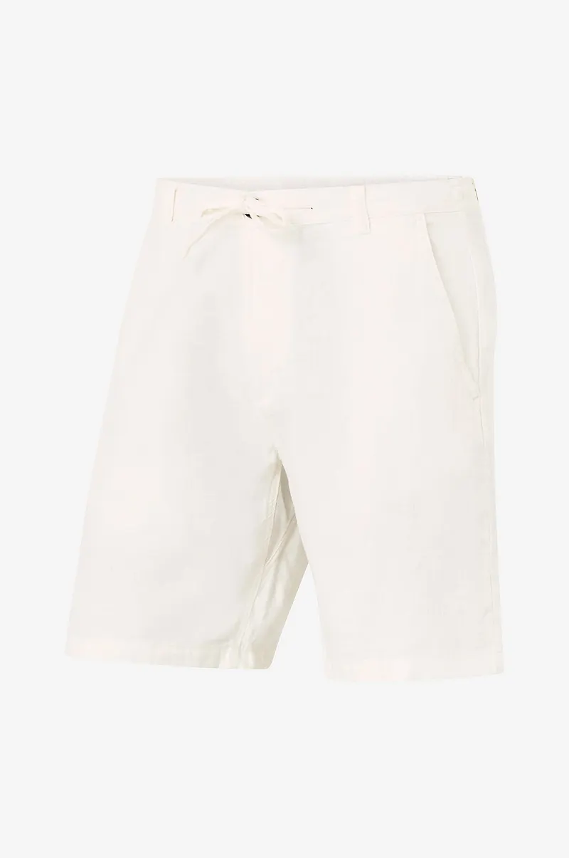 Selected Men - Shorts slhComfort-Brody Linen Shorts - Vit