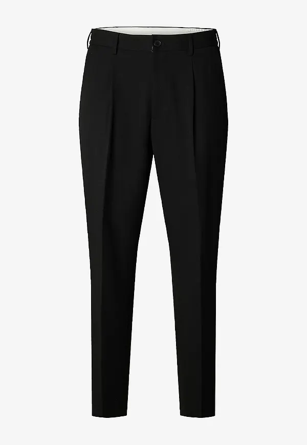 Selected Men - Byxor Slm190-Reg Tapered Finn Flex Pants - Svart