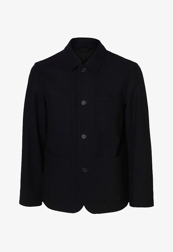 Selected Men - Jacka slhLandon Wool Blend - Blå