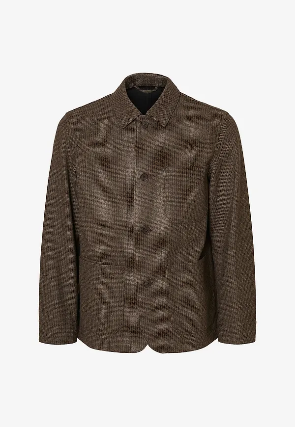 Selected Men - Jacka slhLandon Wool Blend - Brun