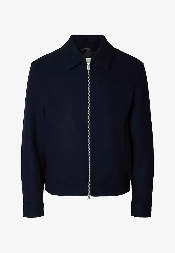 Selected Men - Jacka slhPhilip Wool Blend - Blå