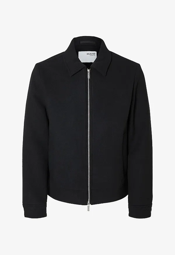 Selected Men - Jacka slhPhilip Wool Blend - Svart