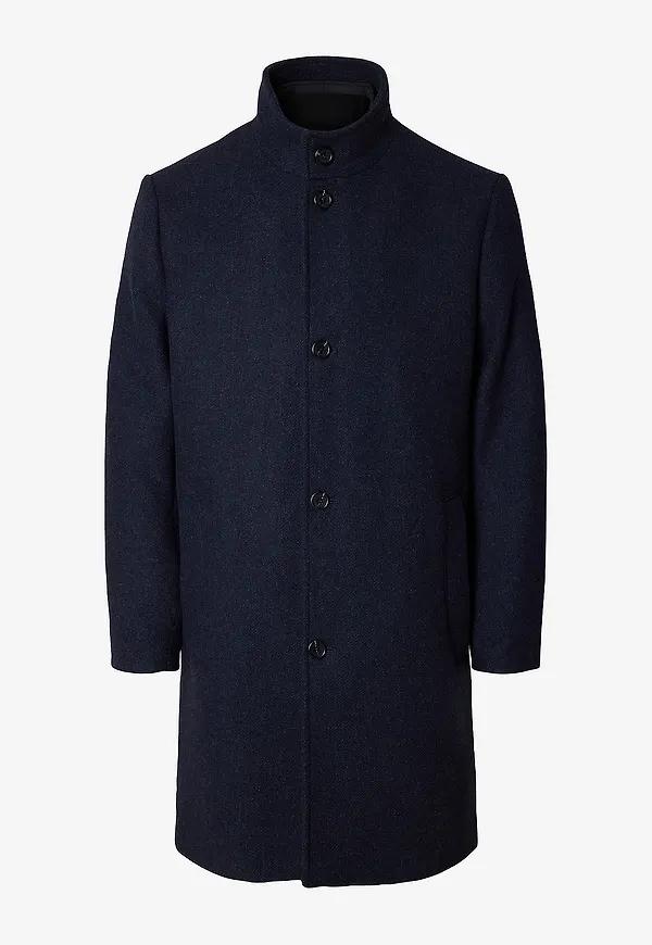 Selected Men - Rock slhRainar Wool Blend - Blå