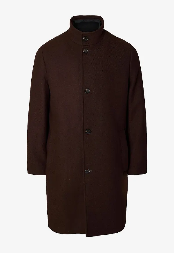 Selected Men - Rock slhRainar Wool Blend - Brun