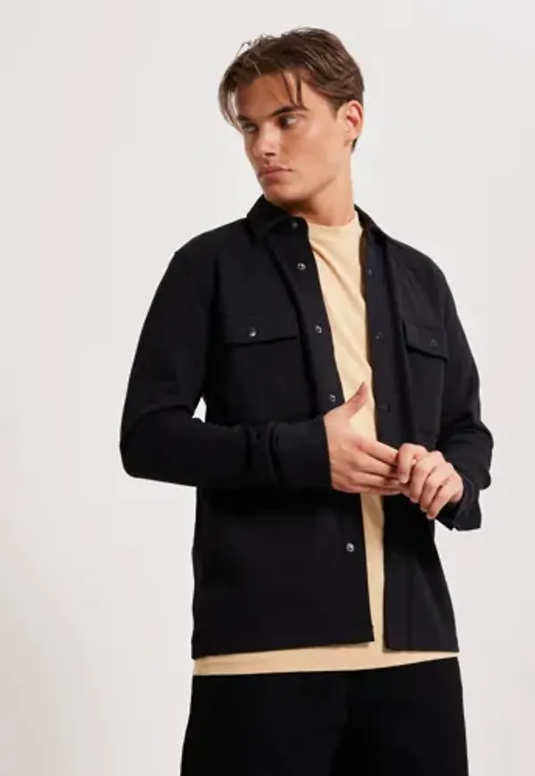 Selected Men Slhjackie Sweat Jacket Noos Overshirts Svart