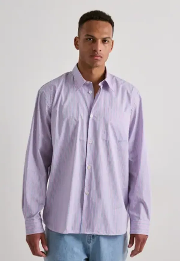 Selected Men Slhrlxhotel Amour Emb Ls Shirt Vardagsskjortor Rosa