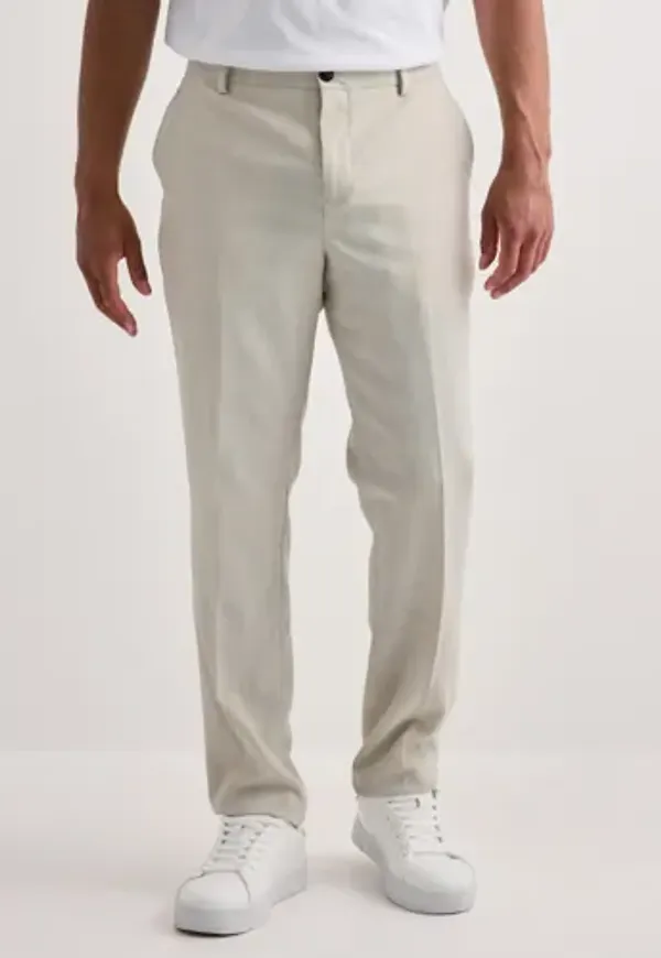 Selected Men Slhslim-Oasis Linen Trs Noos Linnebyxor Beige