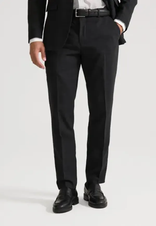 Selected Men Slhslim-Oasis Linen Trs Noos Linnebyxor Svart