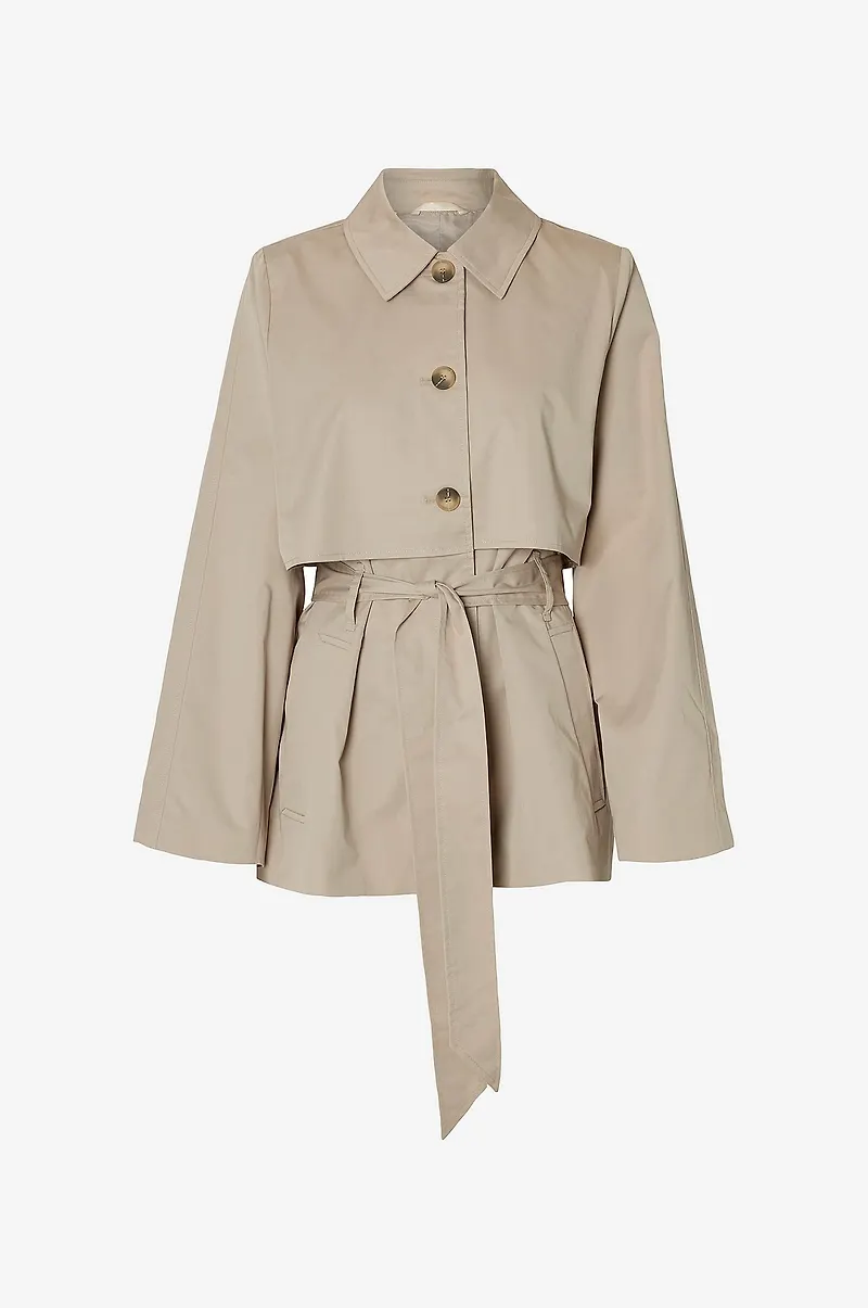 Selected Women - Trenchcoat slfBelli - Grå