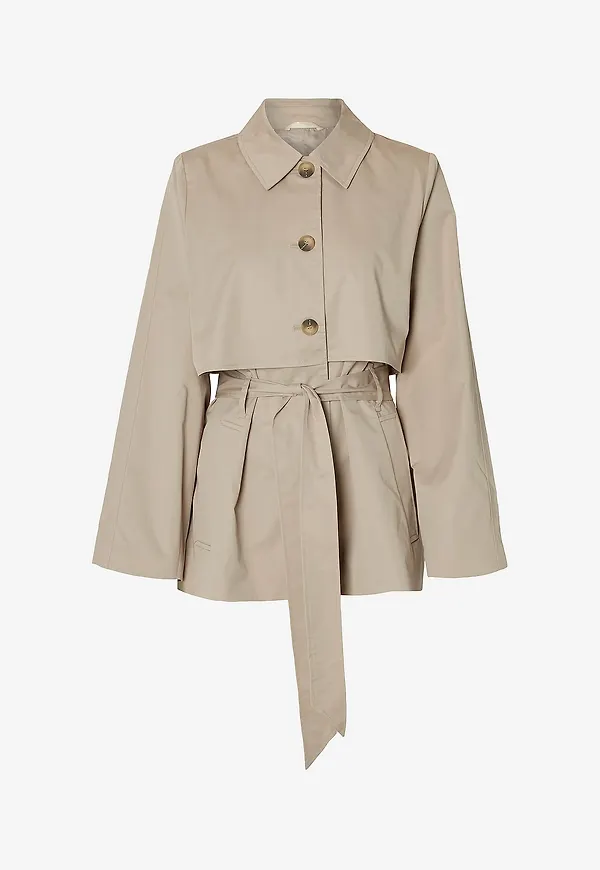 Selected Women - Trenchcoat slfBelli - Grå