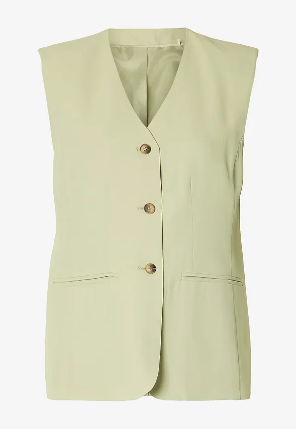Selected Women - Väst slfEllie Vest - Grå