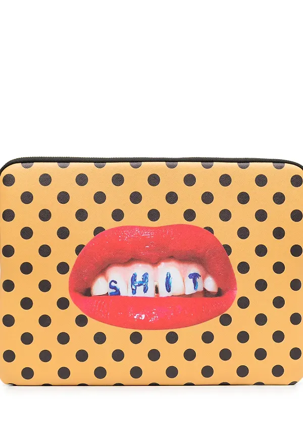 Seletti prickigt laptopfodral - Gul